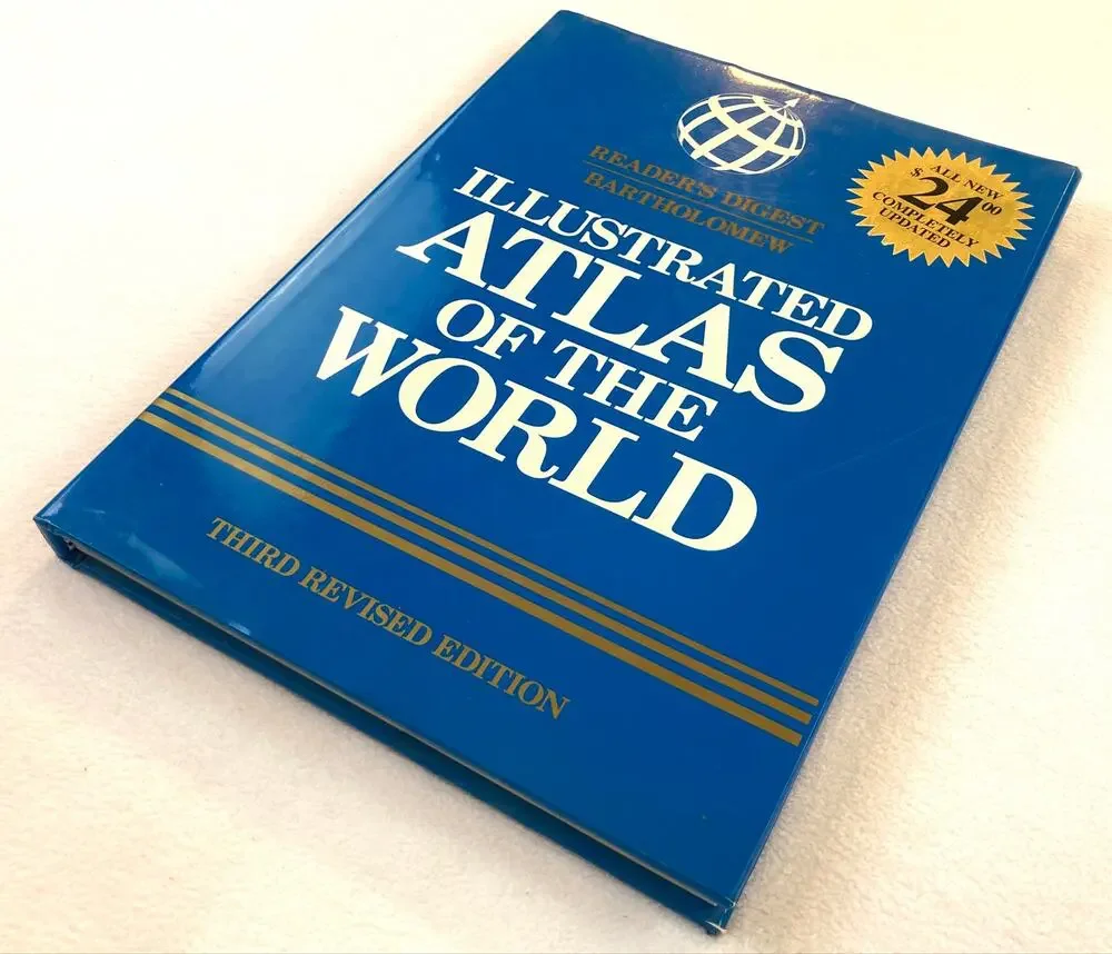 Illustrated Atlas of the World Readers Digest 3rd Edition Vtg. 1997 Hardcover